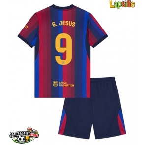 Barcelona Gabriel Jesus #9 Kotipaita Lapsille 2026-27 Lyhythihainen (+ shortsit)